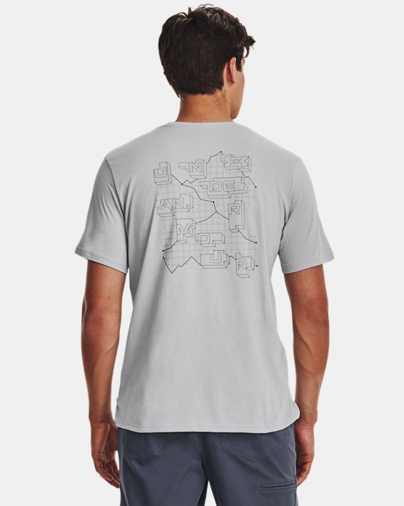 Men's UA Outdoor Trail Short Sleeve in Gray image number 1